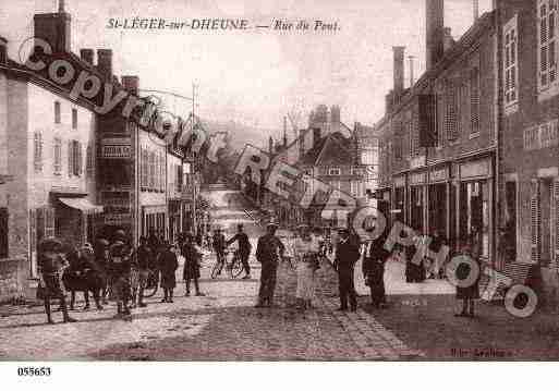 Ville de SAINTLEGERSURDHEUNE, carte postale ancienne