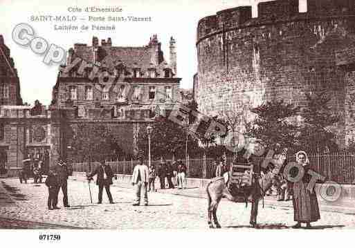 Ville de SAINTMALO, carte postale ancienne