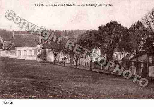 Ville de SAINTSAULGE, carte postale ancienne