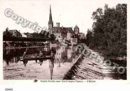 Ville de SAINTSAVIN, carte postale ancienne