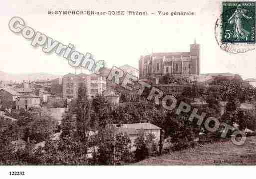 Ville de SAINTSYMPHORIENSURCOISE, carte postale ancienne