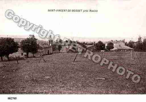 Ville de SAINTVINCENTDEBOISSET, carte postale ancienne