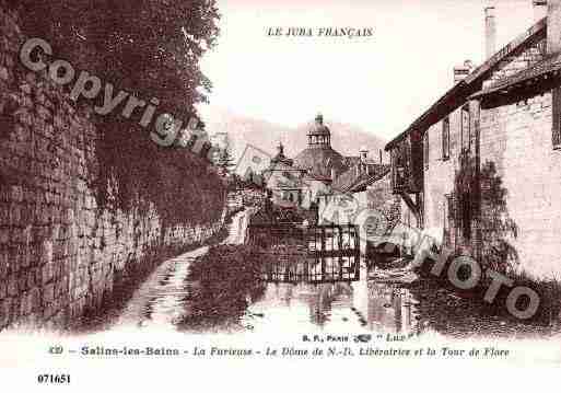 Ville de SALINSLESBAINS, carte postale ancienne