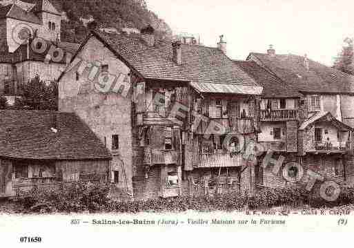 Ville de SALINSLESBAINS, carte postale ancienne