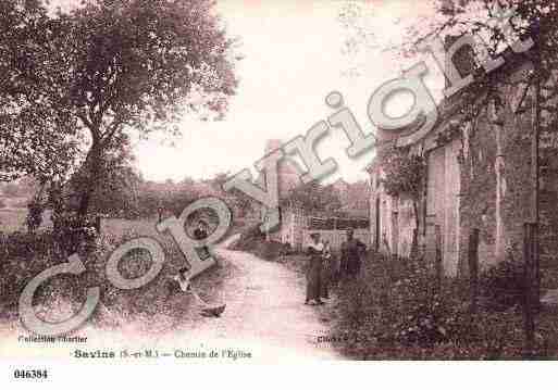 Ville de SAVINS, carte postale ancienne