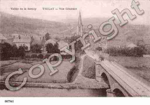 Ville de THILAY, carte postale ancienne