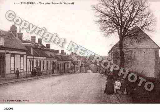 Ville de TILLIERESSURAVRE, carte postale ancienne