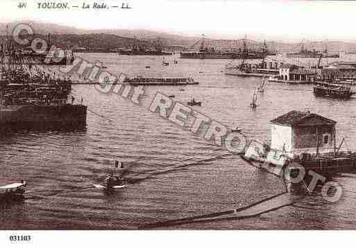 Ville de TOULON, carte postale ancienne