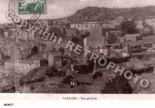 Ville de VARAGES, carte postale ancienne