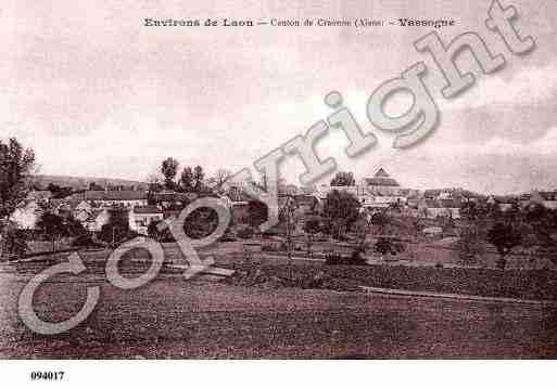 Ville de VASSOGNE, carte postale ancienne