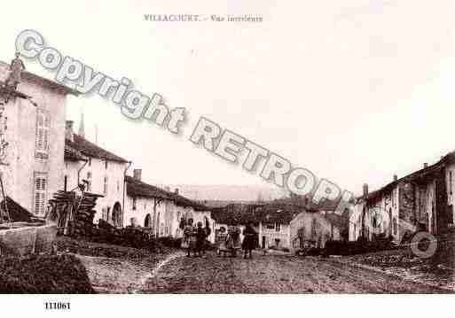 Ville de VILLACOURT, carte postale ancienne