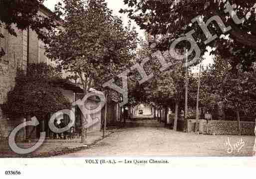 Ville de VOLX, carte postale ancienne
