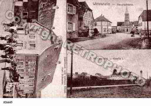 Ville de WITTELSHEIM, carte postale ancienne