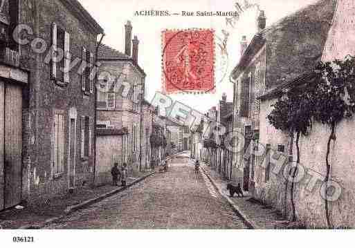 Ville de ACHERES, carte postale ancienne
