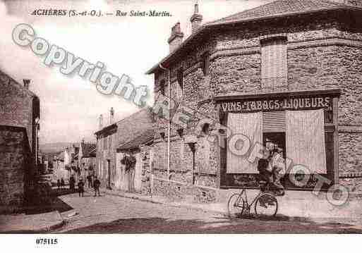 Ville de ACHERES, carte postale ancienne