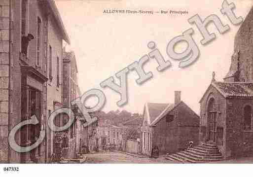 Ville de ALLONNE, carte postale ancienne