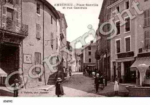 Ville de AMBERIEUENBUGEY, carte postale ancienne