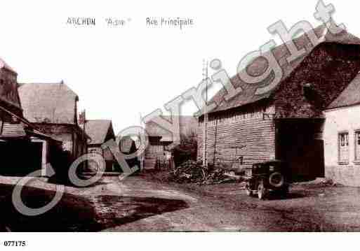 Ville de ARCHON, carte postale ancienne