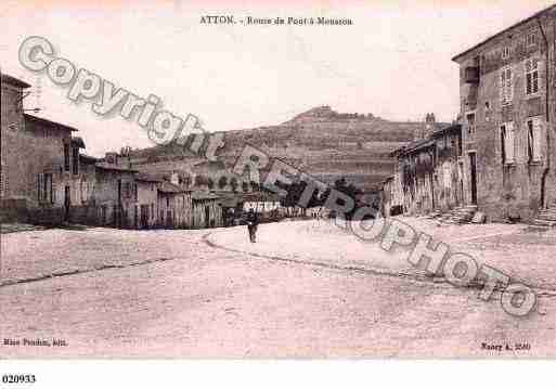 Ville de ATTON, carte postale ancienne