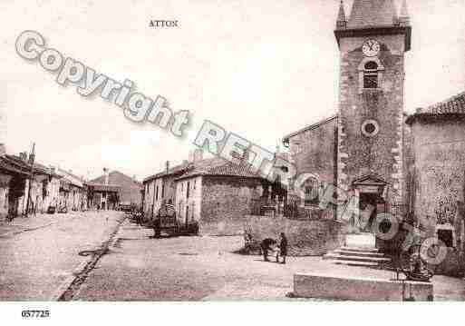 Ville de ATTON, carte postale ancienne