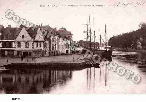 Ville de AURAY, carte postale ancienne