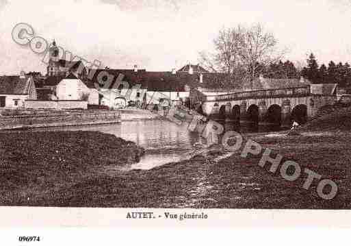 Ville de AUTET, carte postale ancienne