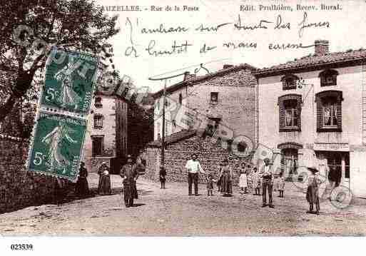 Ville de AUZELLES, carte postale ancienne