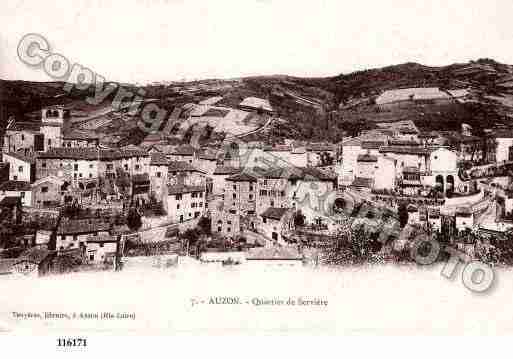 Ville de AUZON, carte postale ancienne