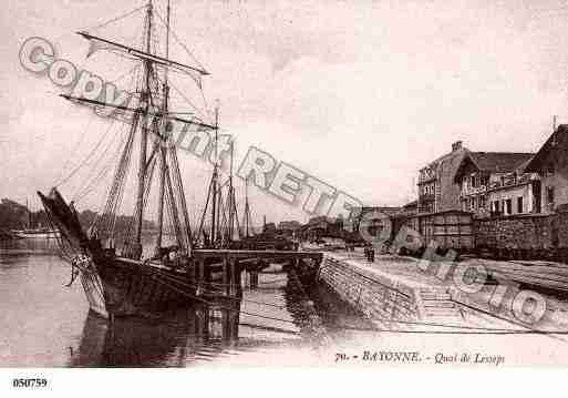 Ville de BAYONNE, carte postale ancienne