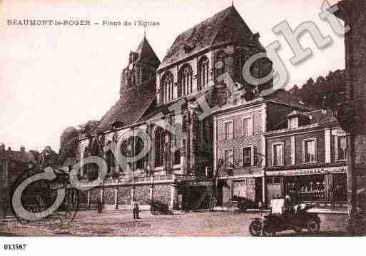 Ville de BEAUMONTLEROGER, carte postale ancienne