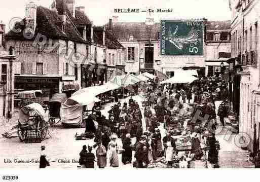 Ville de BELLEME, carte postale ancienne