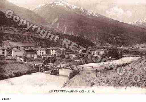 Ville de BRAMANS, carte postale ancienne