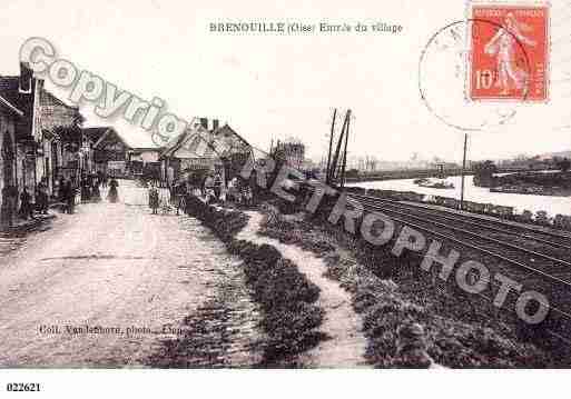 Ville de BRENOUILLE, carte postale ancienne