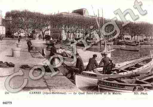 Ville de CANNES, carte postale ancienne