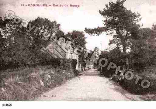 Ville de CAROLLES, carte postale ancienne