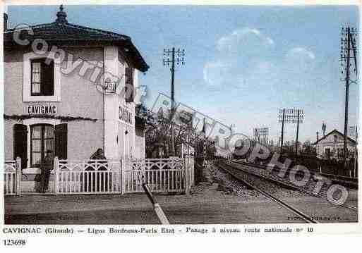 Ville de CAVIGNAC, carte postale ancienne