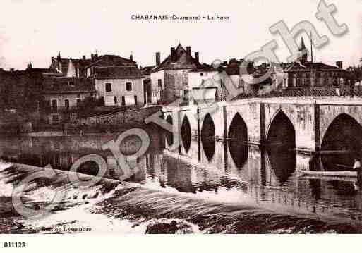 Ville de CHABANAIS, carte postale ancienne