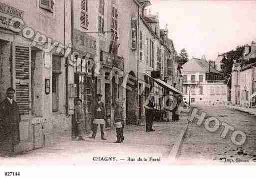 Ville de CHAGNY, carte postale ancienne