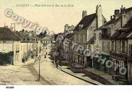 Ville de CHAGNY, carte postale ancienne