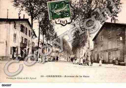 Ville de CHARMES, carte postale ancienne