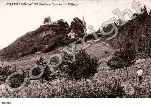 Ville de CHATILLONLEDUC, carte postale ancienne