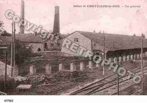 Ville de CHATILLONLEDUC, carte postale ancienne