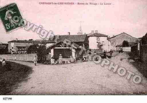 Ville de CHEVAGNYLESCHEVRIERES, carte postale ancienne