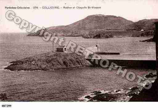 Ville de COLLIOURE, carte postale ancienne