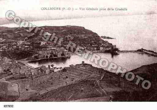 Ville de COLLIOURE, carte postale ancienne