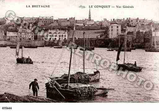 Ville de CONQUET(LE), carte postale ancienne