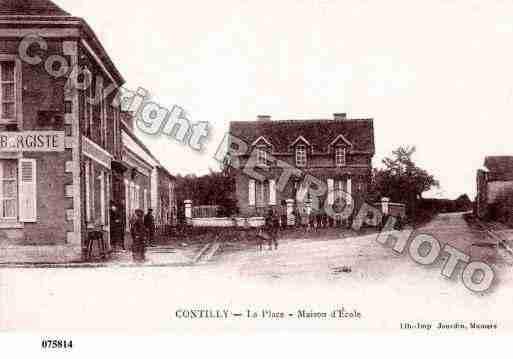 Ville de CONTILLY, carte postale ancienne