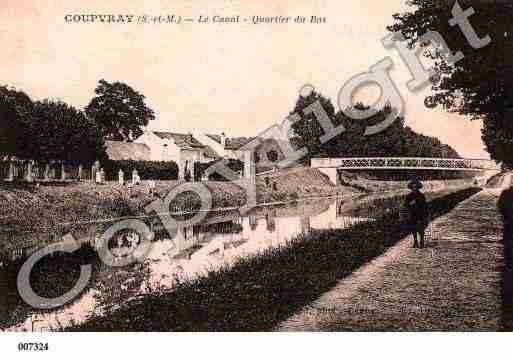 Ville de COUPVRAY, carte postale ancienne