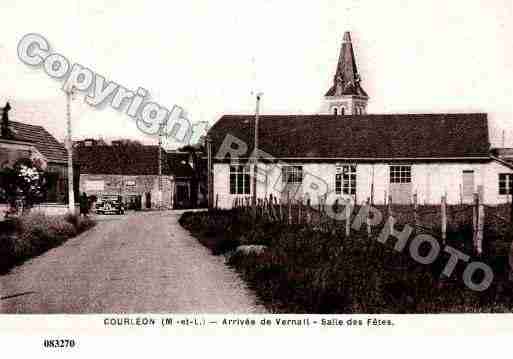 Ville de COURLEON, carte postale ancienne