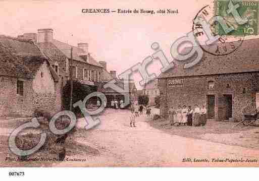 Ville de CREANCES, carte postale ancienne Ville de CREANCES, carte postale ancienne
